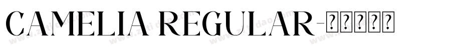Camelia Regular字体转换